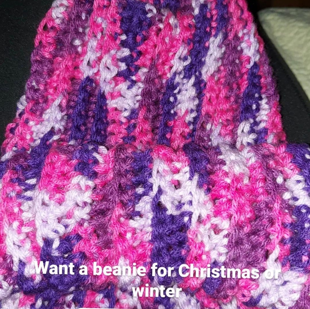 Hand crocheted beanies